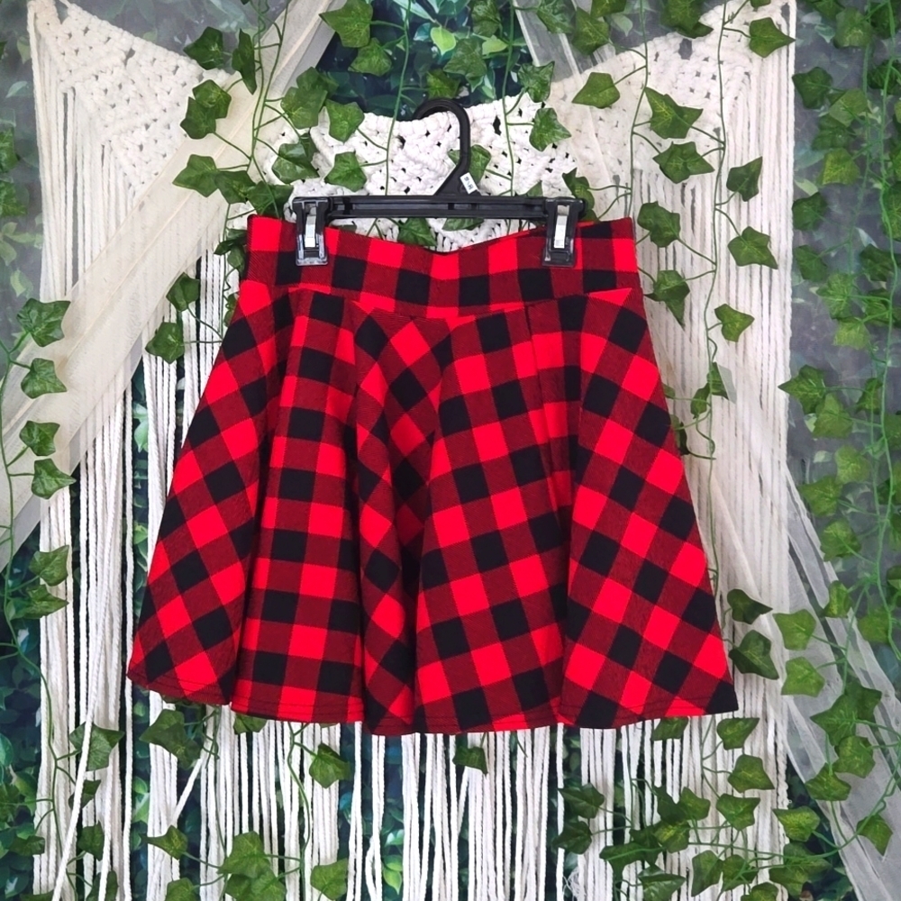 NEW Buffalo Plaid Swing Skater Skirt